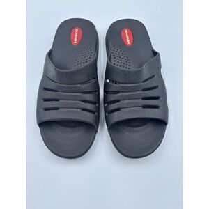 Okabashi  Mens Slide Sandals Black Comfort Ergonomic Slip On Size ML 8.5-9.5